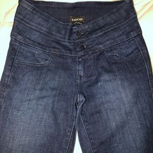 Bebe high waisted flare jeans